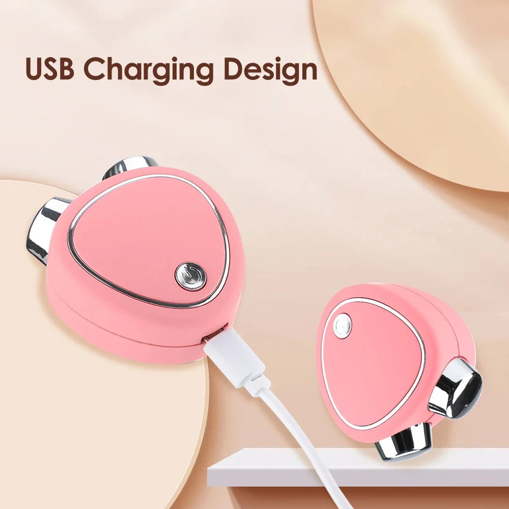 EMS Micro Current Beauty Instrument Mini Portable Face Slimming Massager EMS Delicate Contour Lifting Firming Facial Skin