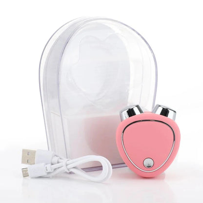 EMS Micro Current Beauty Instrument Mini Portable Face Slimming Massager EMS Delicate Contour Lifting Firming Facial Skin
