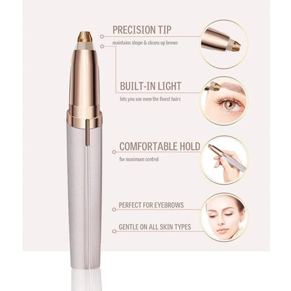 Electric Eyebrow Trimmer Eye Brow Shaper Pencil Face Hair Remover For Women Makeup Painless Automatic Eyebrow Shavers Depilator